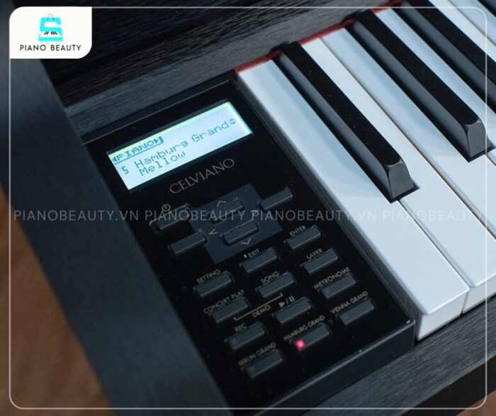 Bảng điều khiển của piano điện Casio GP300