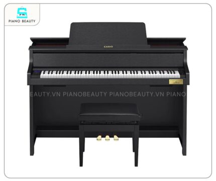 Piano điện Casio GP310 có thiết kế nắp đàn mô phỏng chân thực đàn grand piano