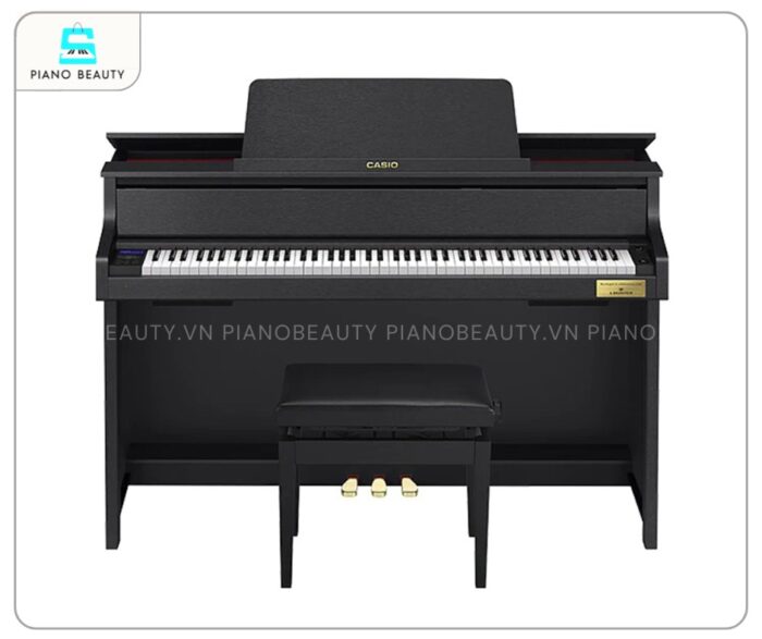Piano điện Casio GP310 có thiết kế nắp đàn mô phỏng chân thực đàn grand piano