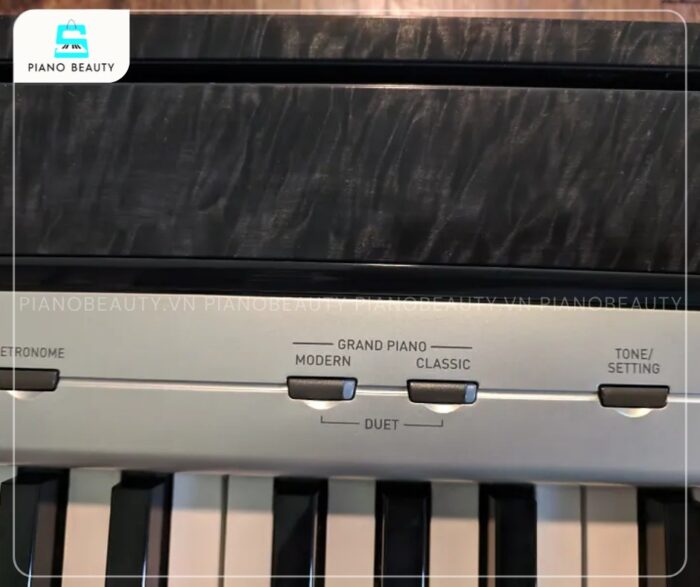 Bàn phím Piano Điện Casio PX120 cũng tích hợp độ nhạy cảm ứng