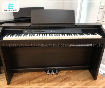 Piano điện Casio PX1500GP nổi bật với thiết kế vân gỗ sang trọng