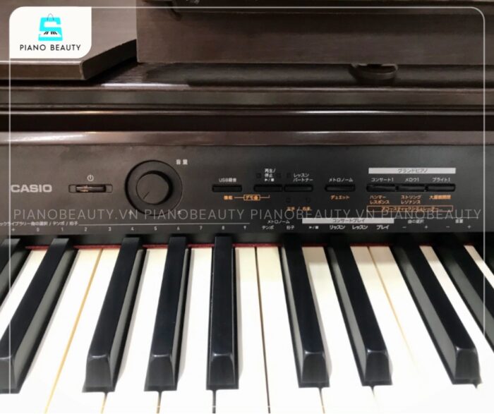 Piano điện Casio PX1500GP có 88 phím này có bề mặt được làm từ nhựa tổng hợp cao cấp