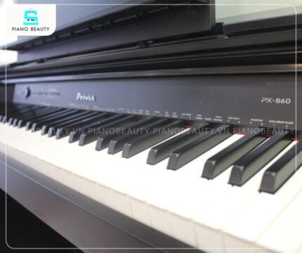 Casio PX860 có chức năng ghi âm metronme chia đôi phím