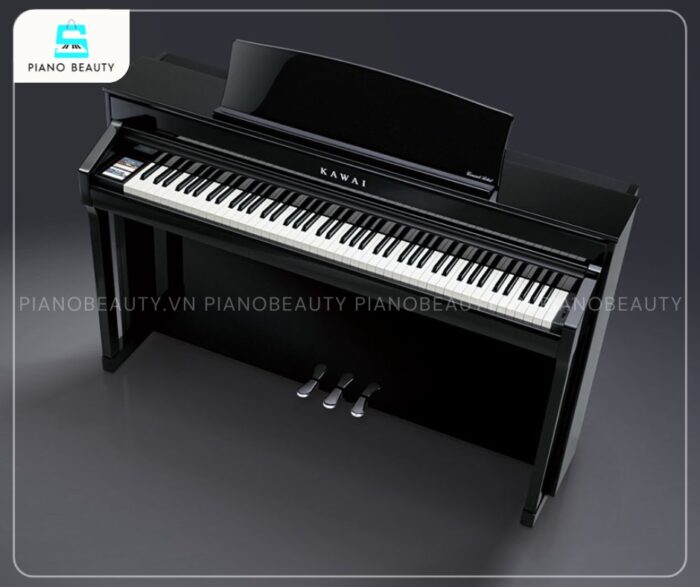 Piano điện Kawai CA98 sở hữu bàn phím gỗ Grand Feel II, âm thanh SK-EX Concert Grand