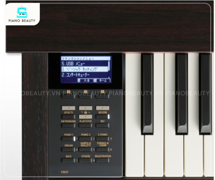 Piano Điện Kawai CN37 R sử dụng bàn phím Responsive Hammer III (RHIII)