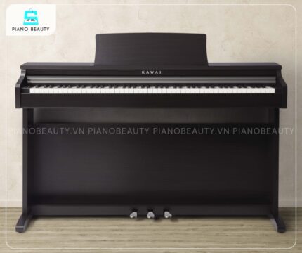 Piano điện Kawai KDP110 có gam màu đen lịch lãm, dễ dàng hài hòa
