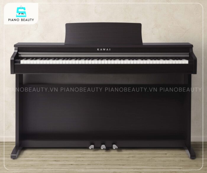 Piano điện Kawai KDP110 có gam màu đen lịch lãm, dễ dàng hài hòa