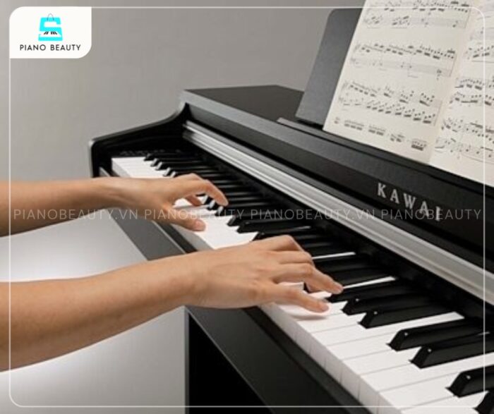 Piano điện Kawai KDP70 có bàn phím mang lại sự tự nhiên và độ nhạy cao trong từng nốt nhạc