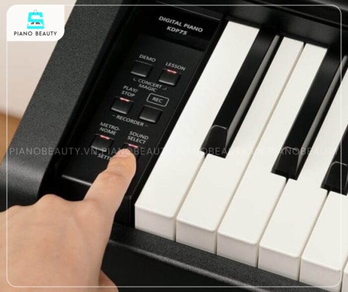 Piano điện Kawai KDP75 có 88 phím với công nghệ búa phân cấp