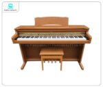 Piano điện Korg C660 màu nâu gỗ sáng hiện đại