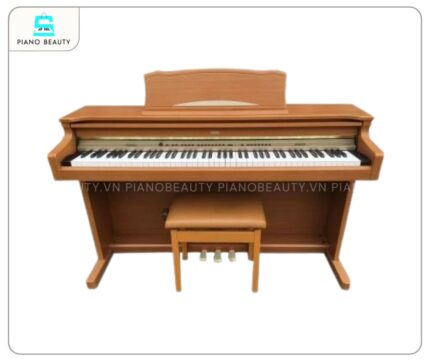 Piano điện Korg C660 màu nâu gỗ sáng hiện đại