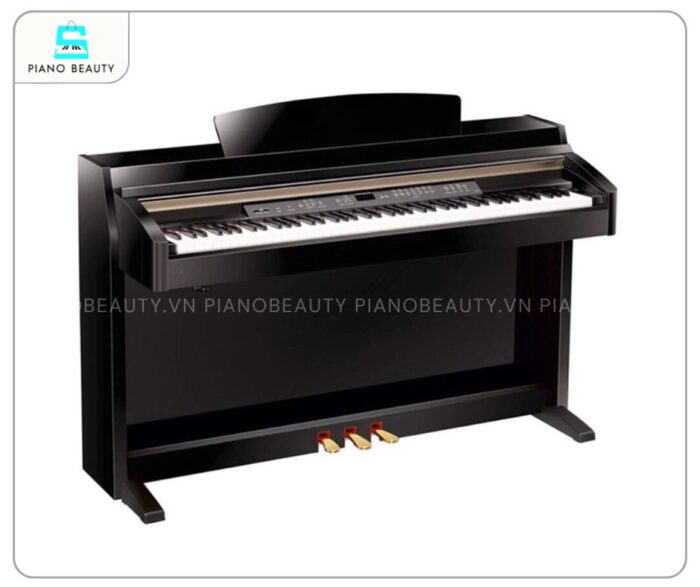 Piano điện Yamaha CLP240 PE thiết kế đen bóng sang trọng