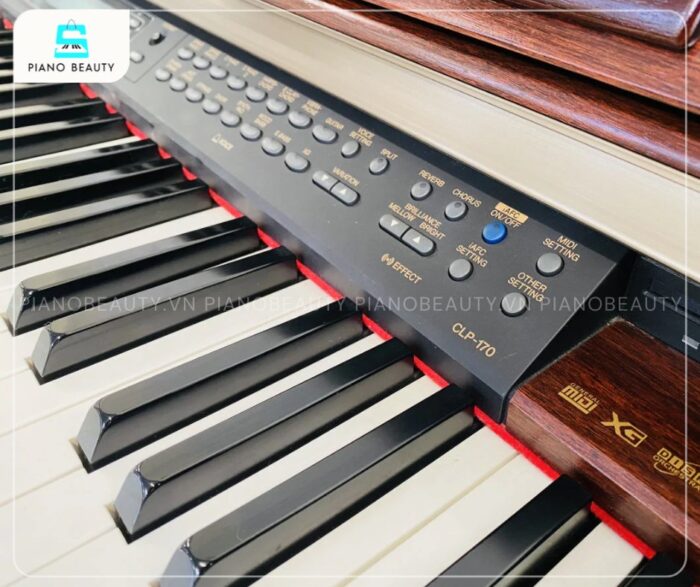 Piano điện Yamaha CLP170 hỗ trợ nhiều tính năng luyện tập