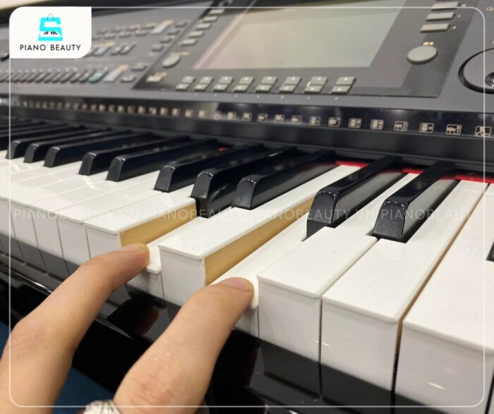 Piano điện Yamaha CVP309 với bàn phím gỗ NWX