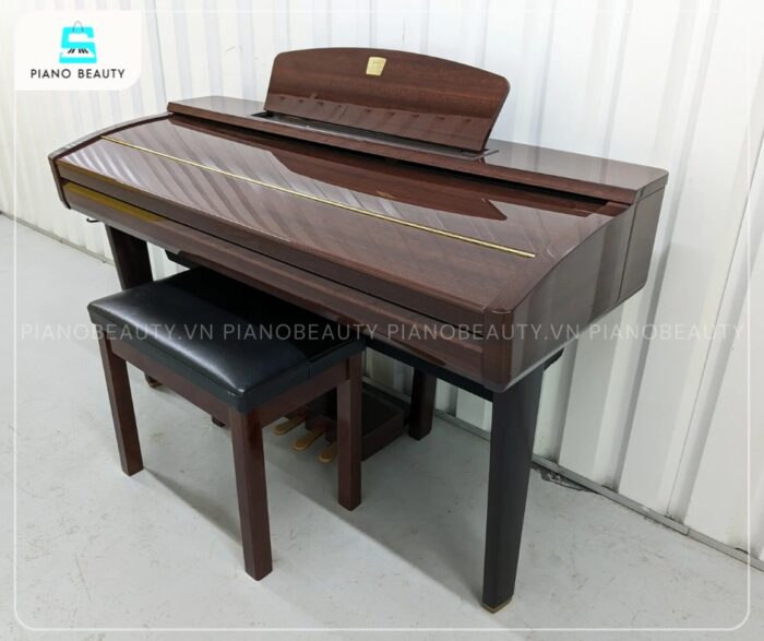 Piano điện Yamaha CVP409 thiết kế màu nâu gỗ sang trọng