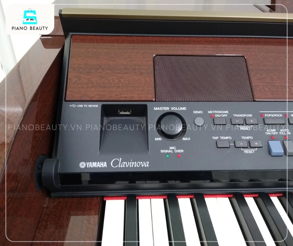 Piano điện Yamaha CVP505 với bàn phím NWX phản hồi nhanh