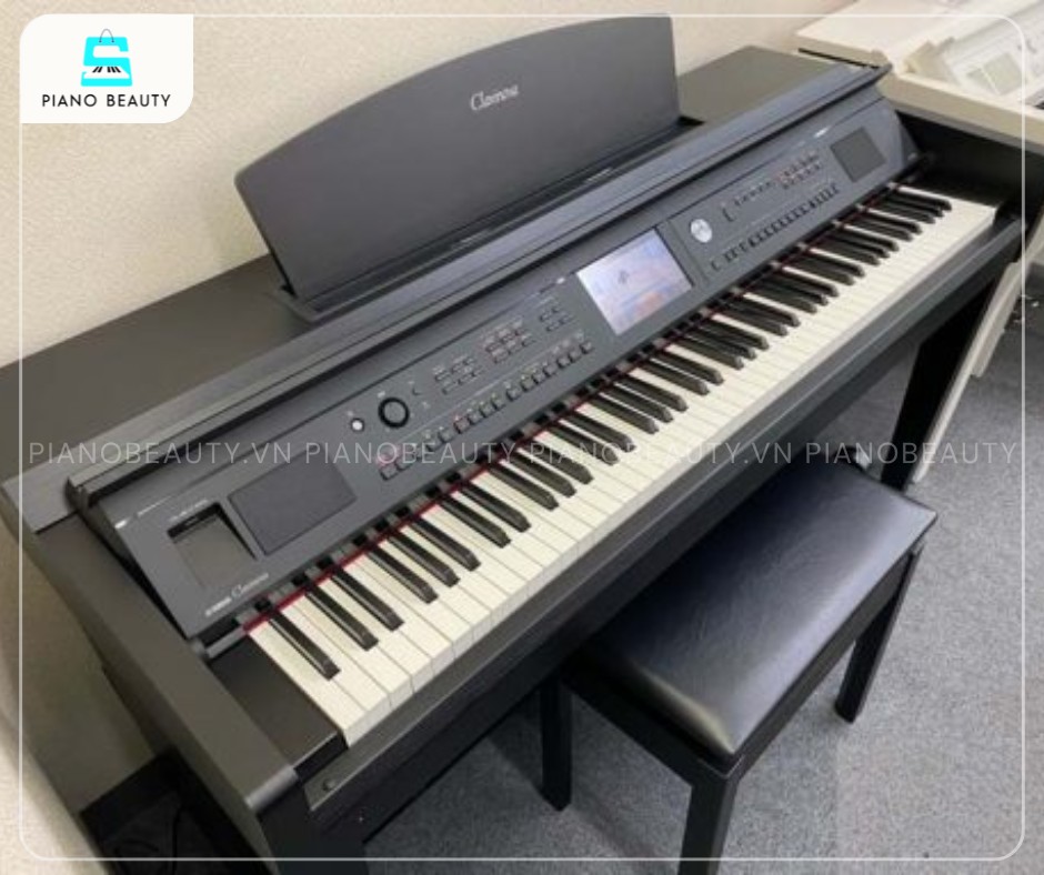 Piano điện Yamaha CVP705 với bàn phím NWX gỗ tự nhiên