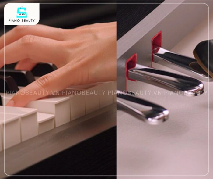 Piano điện Yamaha YDP145 hệ thống pedal chất lượng