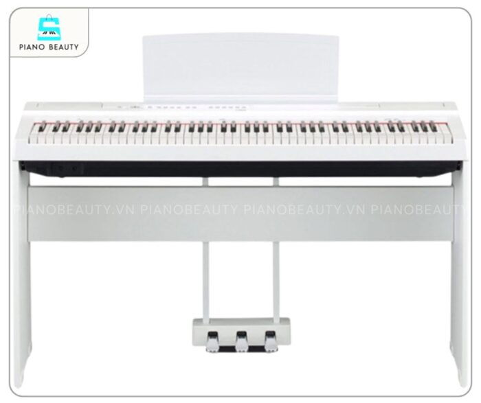 Piano điện Yamaha P125WH thiết kế màu trắng tinh tế và hiện đại